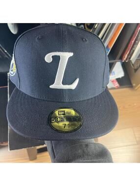 Lay Low Brewery New Era Fitted Hat 7 1/2 Custom Logo 59Fifty